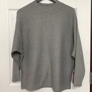 Vince Camuto funnel neck grey sweater